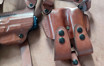 Picture of TAN LEATHER HORIZONTAL SHOULDER HOLSTER FOR GLOCK